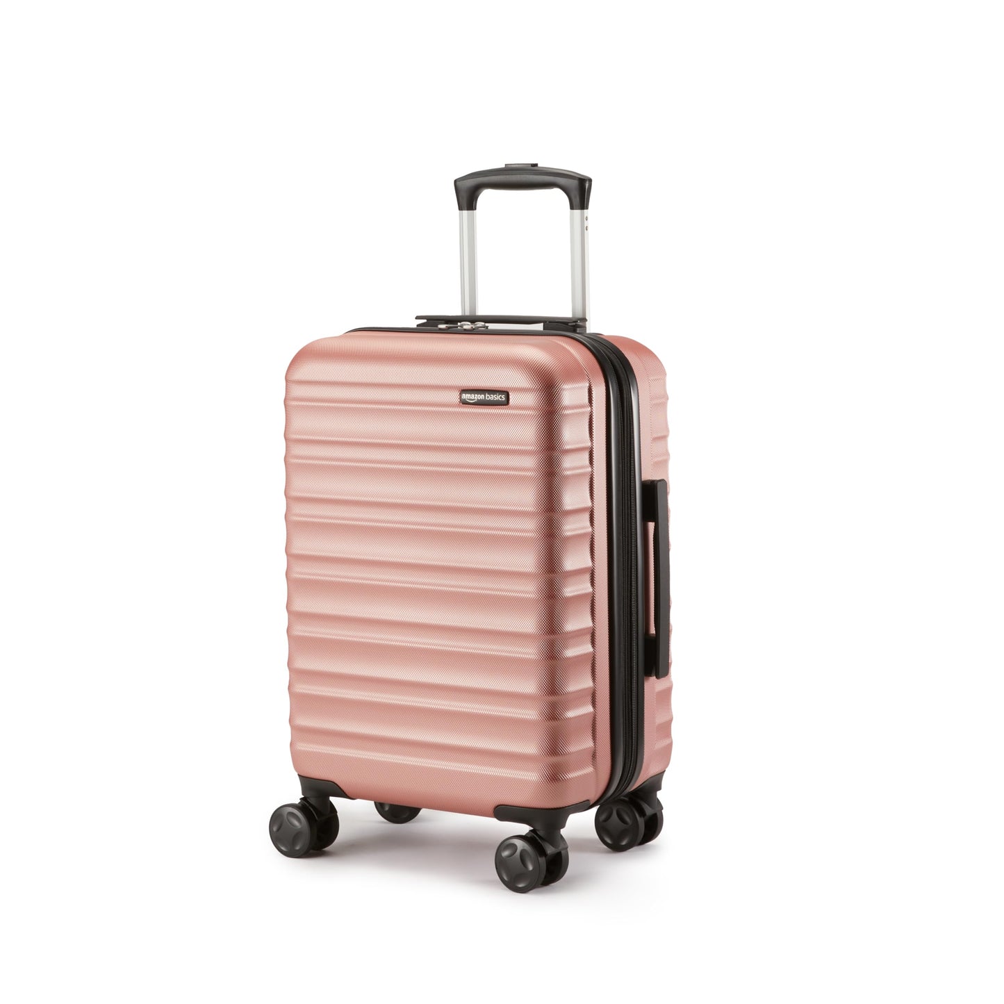 Handgepäck Hartschale 55 cm – Erweiterbar, 4 Rollen, Roségold