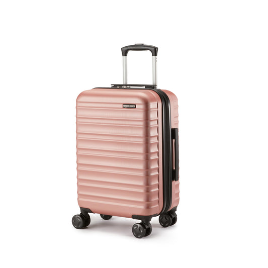 Handgepäck Hartschale 55 cm – Erweiterbar, 4 Rollen, Roségold